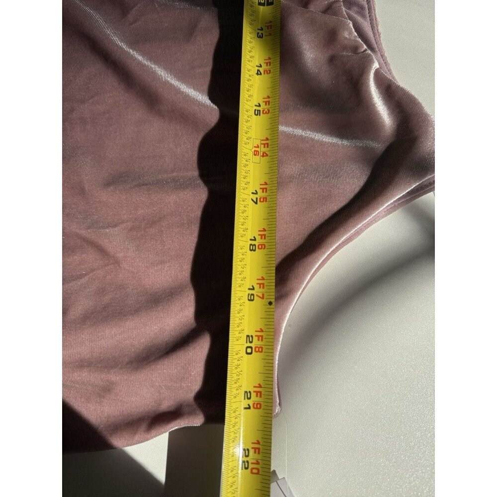 Y2K Old Navy Women’s XL Velvet Spaghetti Strap Tank Top Pink Romantic Fairy Core - Picture 8 of 11